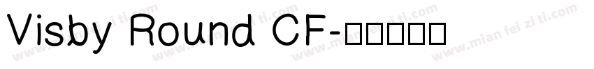 Visby Round CF字体转换